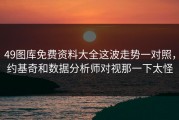 49图库免费资料大全这波走势一对照，约基奇和数据分析师对视那一下太怪